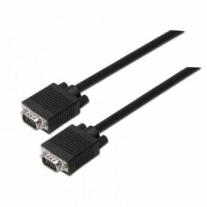 Cable SVGA Aisens A113-0070/ VGA Macho - VGA Macho/ Hasta 3W/ 10Mbps/ 5m/ Negro - Imagen 1