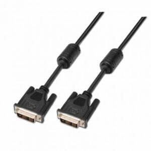 Cable DVI Aisens A117-0086/ DVI-D Macho - DVI-D Macho/ Hasta 3W/ 10Mbps/ 1.8m/ Negro - Imagen 1