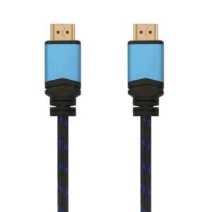 Cable HDMI 2.0 4K Aisens A120-0357/ HDMI Macho - HDMI Macho/ Hasta 10W/ 2250Mbps/ 2m/ Negro/ Azul - Imagen 1