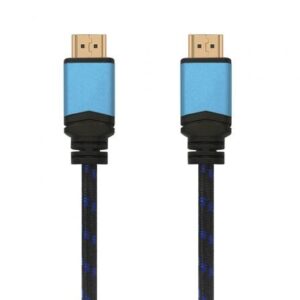 Cable HDMI 2.0 4K Aisens A120-0359/ HDMI Macho - HDMI Macho/ Hasta 10W/ 2250Mbps/ 5m/ Negro y Azul - Imagen 1