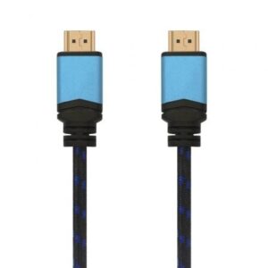 Cable HDMI 2.0 4K Aisens A120-0360/ HDMI Macho - HDMI Macho/ Hasta 10W/ 2250Mbps/ 10m/ Negro y Azul - Imagen 1
