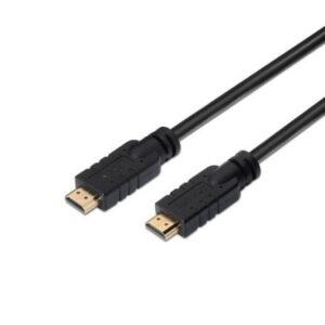 Cable HDMI 4K Aisens A120-0376/ HDMI Macho - HDMI Macho/ Hasta 10W/ 2250Mbps/ 30m/ Negro - Imagen 1