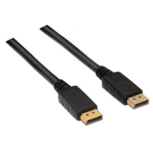 Cable DisplayPort 1.2 4K Aisens A124-0129/ DisplayPort Macho - DisplayPort Macho/ Hasta 5W/ 2300Mbps/ 2m/ Negro - Imagen 1