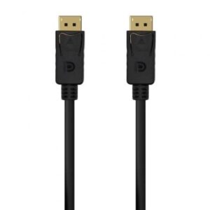 Cable DisplayPort 1.2 4K Aisens A124-0549/ DisplayPort Macho - DisplayPort Macho/ Hasta 5W/ 2300Mbps/ 1.5m/ Negro - Imagen 1