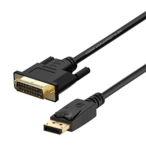 Cable Conversor Aisens A125-0366/ DisplayPort Macho - DVI Macho/ Hasta 5W/ 2300Mbps/ 2m/ Negro - Imagen 1