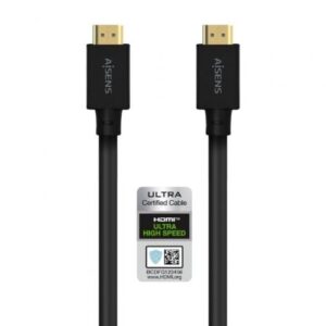 Cable HDMI 2.1 8K Aisens A150-0680/ HDMI Macho - HDMI Macho/ 5m/ Certificado/ Negro - Imagen 1