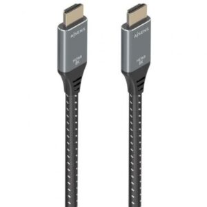 Cable HDMI 2.1 8K Aisens A150-0876/ HDMI Macho - HDMI Macho/ 5m/ Gris y Negro - Imagen 1