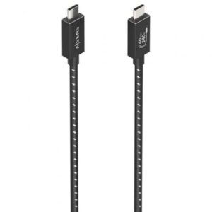 Cable USB 4.0 Tipo-C Aisens A156-0866/ USB Tipo-C Macho - USB Tipo-C Macho/ Hasta 240W/ 40Gbps/ 50cm/ Gris - Imagen 1