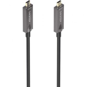 Cable USB 3.1 Tipo-C Aisens AOC A157-0884/ USB Tipo-C Macho - USB Tipo-C Macho/ Hasta 60W/ 10Gbps/ 7.5m/ Negro - Imagen 1