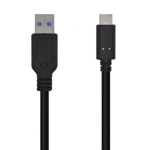 Cable USB 3.1 Tipo-C Aisens A107-0450/ USB Tipo-C Macho - USB Macho/ 1.5m/ Negro - Imagen 1