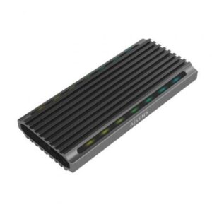 Caja Externa para Disco SSD M.2 SATA/NVMe Aisens ASM2-RGB011GR/ USB 3.2 Gen2/ Sin Tornillos - Imagen 1