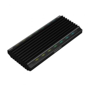 Caja Externa para Disco SSD M.2 SATA/NVMe Aisens ASM2-RGB012B/ USB 3.2/ Sin tornillos - Imagen 1