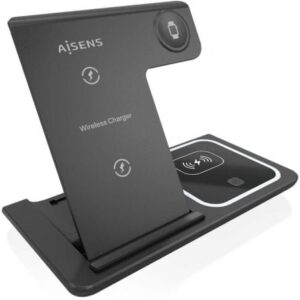Base de carga Inalámbrica Aisens ASCH-15W3WC043-BK/ 15W - Imagen 1