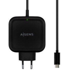 Cargador de Pared Aisens ASCH-1PD65WL-BK/ 1xUSB Tipo-C/ 65W - Imagen 1