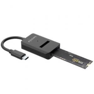 Dock USB Tipo-C para SSD M2 SATA/NVMe Aisens ASUC-M2D011-BK/ Negro - Imagen 1