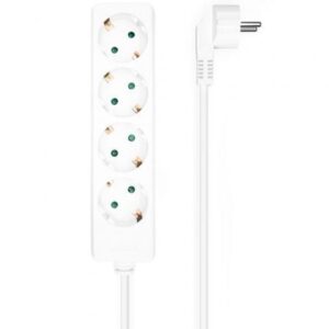 Regleta Aisens A154-0533/ 4 Tomas de Corriente/ Cable 1.4m/ Blanco - Imagen 1