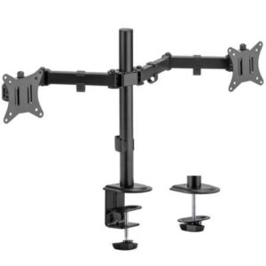 Soporte de Mesa para 2 Monitores o TV Aisens DT32TSR-149/ Giratorio/ Inclinable/ hasta 9kg - Imagen 1