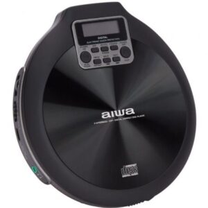 Reproductor de CD/CDR/MP3 Aiwa Walk PCD-810BK/ con Batería/ con Cable/ Negra y Gris