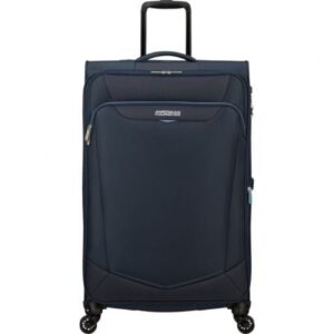 Maleta Grande American Tourister SummerRide Spinner 80cm/ 80x48x30cm/ 4 Ruedas/ Azul Marino