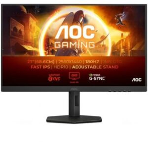 Monitor Gaming AOC Q27G4XF 27'/ QHD/ 0.5ms/ 180Hz/ IPS/ Regulable en altura/ Negro - Imagen 1
