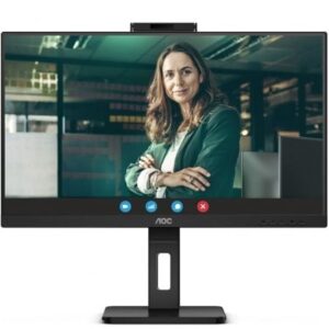 Monitor Profesional AOC Q27P3QW 27'/ QHD/ Webcam/ Multimedia/ Regulable en altura/ Negro - Imagen 1