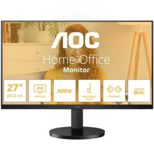 Monitor Profesional AOC U27B3AF 27'/ 4K/ Multimedia/ Regulable en altura/ Negro - Imagen 1