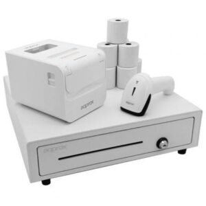 Pack Approx appPOSPACK4180WH V2 Cajón Portamonedas/ Impresora Térmica/ Lector de Códigos y Rollos Térmicos - Imagen 1