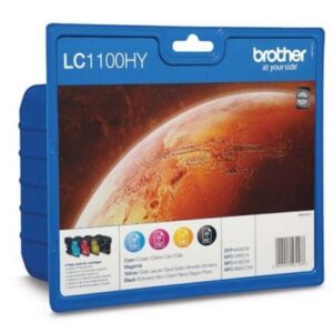 Cartucho de Tinta Original Brother LC-1100XL Alta Capacidad Multipack/ Cian/ Magenta/ Amarillo/ Negro - Imagen 1