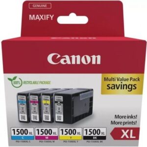 Cartucho de Tinta Original Canon PGI-1500XL Multipack Alta Capacidad/ Cian/ Magenta/ Amarillo/ Negro - Imagen 1