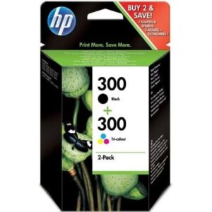 Cartucho de Tinta Original HP nº300 Multipack/ Negro/ Tricolor - Imagen 1