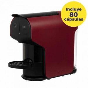 Cafetera de Cápsulas Delta Quick/ Roja + 80 cápsulas café QALIDUS - Imagen 1