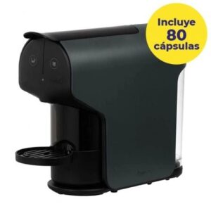 Cafetera de Cápsulas Delta Quick/ Negra + 80 cápsulas café QALIDUS - Imagen 1