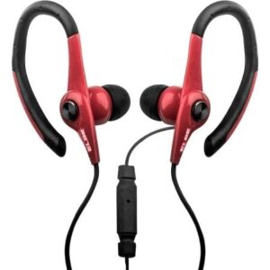 Auriculares Deportivos Elbe AU-107-MIC/ con Micrófono/ Jack 3.5/ Rojos y Negros - Imagen 1