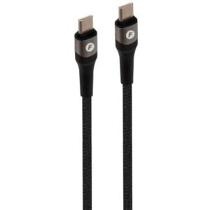 Cable USB 2.0 Tipo-C Fonestar USB-CC/ USB Tipo-C Macho - USB Tipo-C Macho/ 480Mbps/ Hasta 100W/ 1m/ Negro - Imagen 1