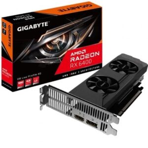 Tarjeta Gráfica Gigabyte Radeon RX 6400 D6 Low Profile 4G/ 4GB GDDR6