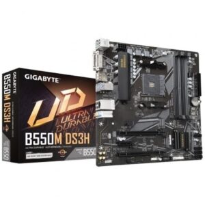 Placa Base Gigabyte B550M DS3H Socket AM4/ Micro ATX - Imagen 1