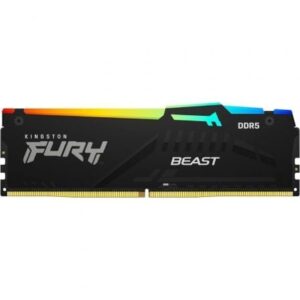 Memoria RAM Kingston FURY Beast RGB 32GB/ DDR5/ 6000MHz/ 1.35V/ CL36/ DIMM - Imagen 1