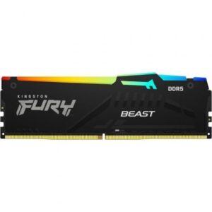 Memoria RAM Kingston FURY Beast RGB 8GB/ DDR5/ 6000MHz/ 1.35V/ CL36/ DIMM - Imagen 1