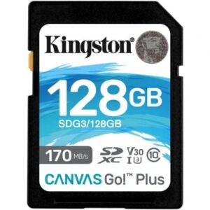 Tarjeta de Memoria Kingston CANVAS Canvas Go! Plus 128GB SD XC/ Clase 10/ 170MBs