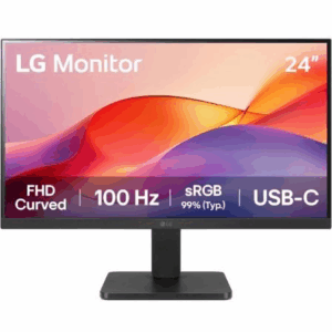 Monitor Curvo LG 24U421A-B 23.8'/ Full HD/ Negro - Imagen 1