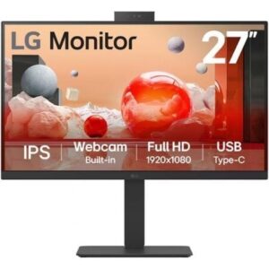 Monitor Profesional LG 27BA850-B 27'/ Full HD/ Webcam/ Multimedia/ Regulable en altura/ Negro - Imagen 1