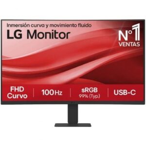 Monitor Curvo LG 27U421A-B 27'/ Full HD/ Negro - Imagen 1