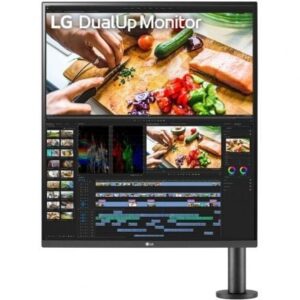 Monitor Profesional LG DualUp Ergo 28MQ780-B 27.6'/ SDQHD/ Multimedia/ Regulable en altura/ Negro - Imagen 1