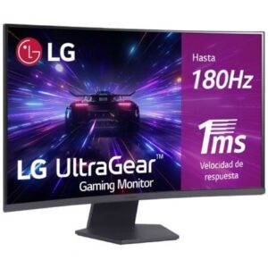 Monitor Gaming Curvo LG UltraGear 32GS60QC-B 31.5'/ QHD/ 1ms/ 180Hz/ VA/ Negro - Imagen 1