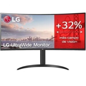 Monitor Profesional Ultrapanorámico Curvo LG UltraWide 34WP75CP-B 34'/ WQHD/ Multimedia/ Regulable en altura/ Negro - Imagen 1
