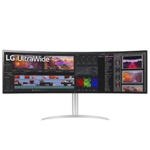 Monitor Gaming Ultrapanorámico Curvo LG UltraGear 49WQ95C-W 49'/ Dual QHD/ Multimedia/ Regulable en altura/ Blanco - Imagen 1