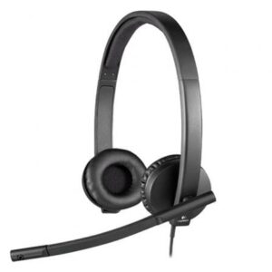 Auriculares Logitech H570E/ con Micrófono/ USB/ Negros - Imagen 1