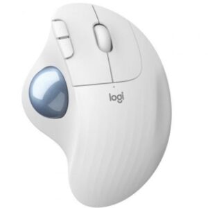 Ratón Trackball Inalámbrico por Bluetooth Logitech ERGO M575/ Hasta 2000 DPI/ Blanco Crudo - Imagen 1