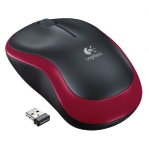 Ratón Inalámbrico Logitech M185/ Hasta 1000 DPI/ Rojo - Imagen 1