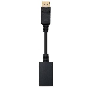 Conversor Nanocable 10.16.0502/ DisplayPort Macho - HDMI Hembra/ 15cm/ Negro - Imagen 1